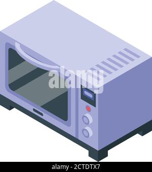 Convection oven icon, isometric style Stock Vector