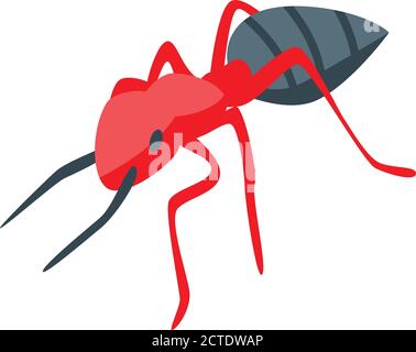 Digger ant icon, isometric style Stock Vector