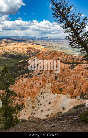 Brice Point Overlook in Bryce Canyon National Park, Utah Stock Photo