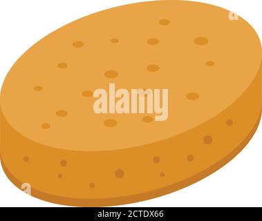 Soft sponge icon, isometric style Stock Vector