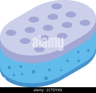 Body sponge icon, isometric style Stock Vector
