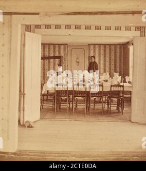 Interior of Tip Top House, Mt. Washington, N.H, by Adams, S. F., b ...