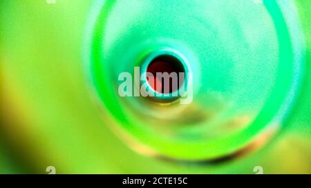 A green colour loop hole with some grant texture. Vector stock. Stock Vector