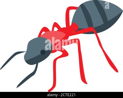 Grass ant icon, isometric style Stock Vector