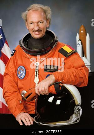 (1991) --- Astronaut Dirk Frimout, payload specialist representing the European Space Agency (ESA). Stock Photo