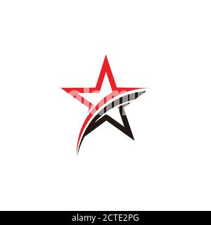 vector of motion star arrow geometric design fit for shipping logo Stock Vector