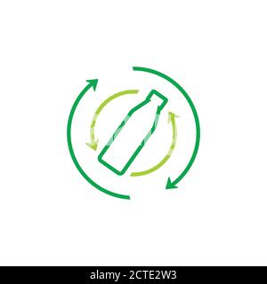 circle rotation arrow bottle mix symbol vector Stock Vector