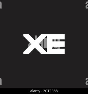letter xe motion arrow simple geometric symbol vector Stock Vector