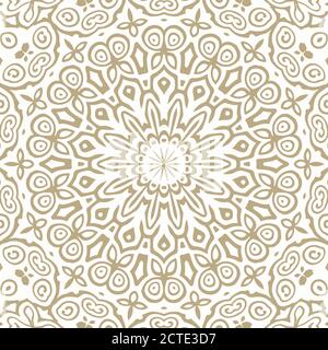 Oriental Gold Pattern - Seamless vector Stock Vector