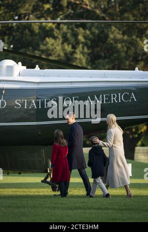 Washington, United States. 22nd Sep, 2020. Ivanka Trump, Jared Kushner and their children Arabella and Joseph Kushner walk along the South Lawn to join President Donald Trump on Marine One as they depart the White House for a rally in Pennsylvania, on Tuesday, September 22, 2020 in Washington, DC. Photo by Sarah Silbiger/UPI Credit: UPI/Alamy Live News Stock Photo