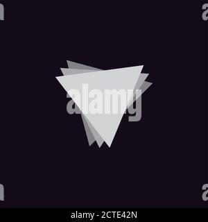 simple geometric design for decoration fashion brand identity symbol logo vector Stock Vector