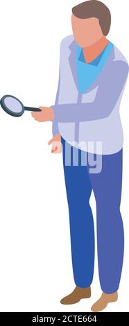 Quality assurance icon, isometric style Stock Vector