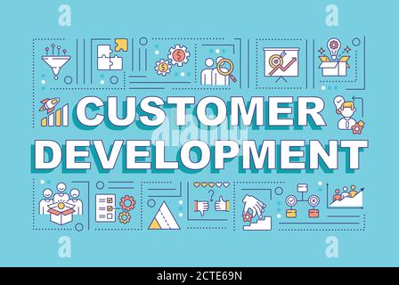 Customer development word concepts banner Stock Vector