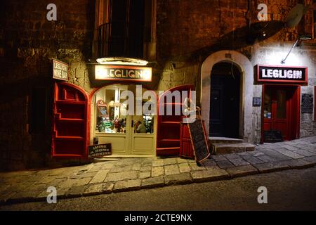 Legligin wine bar in Valletta, Malta. Stock Photo