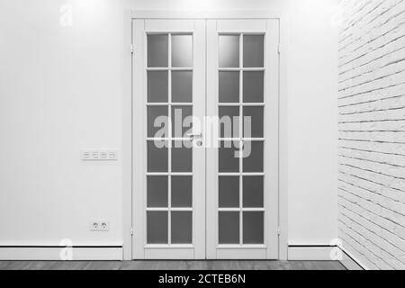 Doors inside of the luxury prestige apartments. Stock Photo