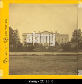 The Presidential Mansion, North Front., American Stereoscopic Co. (fl. 1896-1906), 1864, Washington (D.C Stock Photo