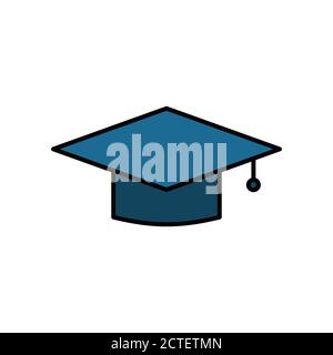 congratulation flat icon, icon for education. Design template vector Stock Vector