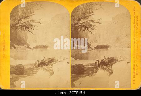 The shadow., Powell, John Wesley (1834-1902), 1871, Colorado River (Colo.-Mexico), United States Stock Photo