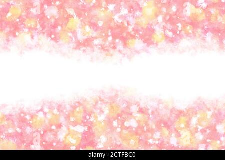 pastel color new year pink abstract on natural grunge watercolor hand paint background Stock Photo