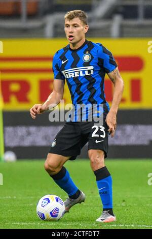 Nicolò Barella (Inter) during FC Internazionale vs Pisa, Soccer Test Match, Milan, Italy, 19 Sep 2020 Stock Photo