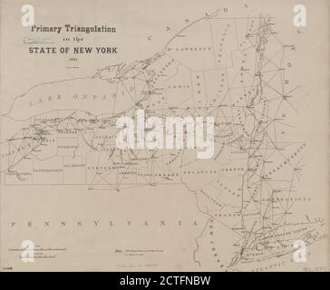 Primary triangulation in the state of New York Cartographic. Maps. 1887 ...