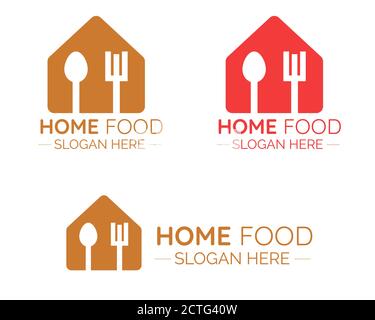 Home Food Logo Design Template Vector Stock Vector (Royalty Free) 612385784  | Shutterstock