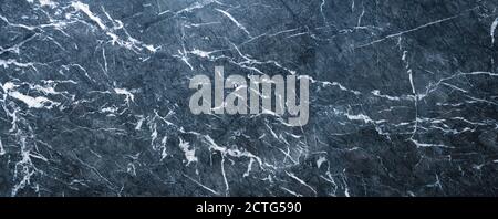 dark blue marble background, natural stone texture Stock Photo