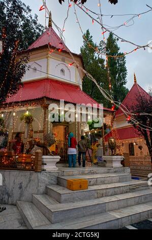 23 Sep 2009 Naina devi temple , Nainital , Uttaranchal Uttarakhand , India Stock Photo