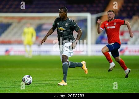 Luton, UK. 07th July, 2020. Odion Ighalo of Manchester United (25) during the Carabao Cup match between Luton Town and Manchester United behind closed doors at Kenilworth Road, Luton, England on 22 September 2020. Photo by David Horn. Credit: PRiME Media Images/Alamy Live News Stock Photo