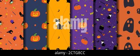 Halloween patterns Stock Vector