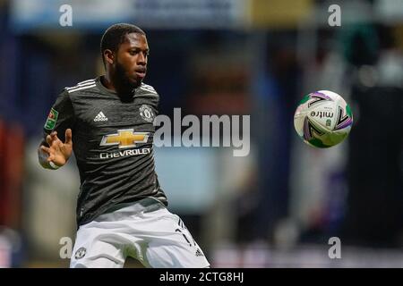 Luton, UK. 07th July, 2020. Fred of Manchester United (17) during the Carabao Cup match between Luton Town and Manchester United behind closed doors at Kenilworth Road, Luton, England on 22 September 2020. Photo by David Horn. Credit: PRiME Media Images/Alamy Live News Stock Photo