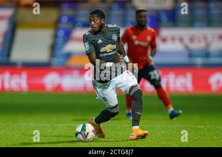 Luton, UK. 07th July, 2020. Fred of Manchester United (17) during the Carabao Cup match between Luton Town and Manchester United behind closed doors at Kenilworth Road, Luton, England on 22 September 2020. Photo by David Horn. Credit: PRiME Media Images/Alamy Live News Stock Photo