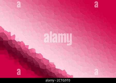 Modern Pink Smooth Low Poly Gradient Crystallize Background Illustration Stock Photo