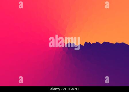 Modern Low Poly Gradient Crystallize Background Illustration Stock Photo