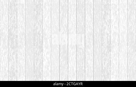 White wood vector background. Minimal light gray wooden texture for flat lay, banners, rpesentations Stock Vector