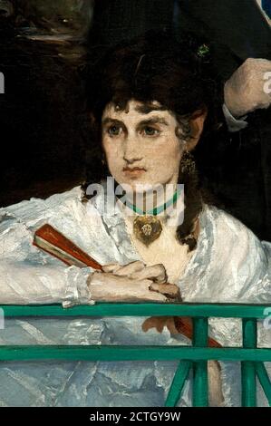 Edouard Manet 1832-1883. The balcony. 1868-1869. oil painting on canvas cm 170 x 125. detail. Stock Photo