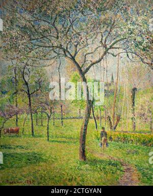 Camille Pissarro 1830-1903. Landscape (fruit)l. 1892. oil painting on canvas cm 65,1 x 54,3. Stock Photo