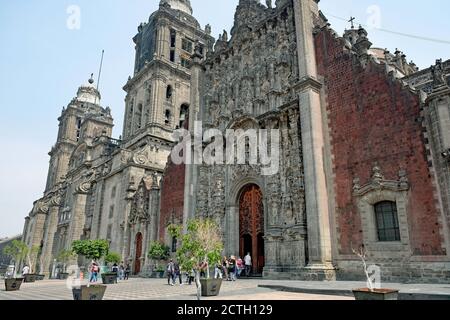 Mexico City - Metropolitan Cathedral - Catedral Metropolitana de la Ciudad de Mexico Stock Photo