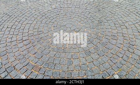 Cobblestone pavement. Palace square in Saint Petersburg, Russia Stock Photo