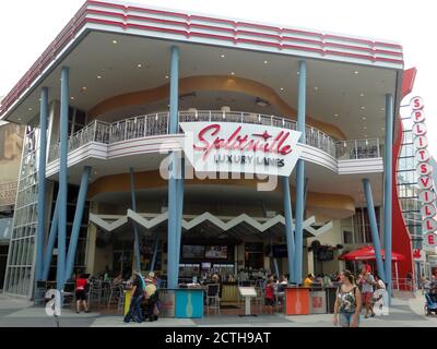 Splitsville Luxury Lanes bowling center in Disney Springs, Walt Disney World, Orlando, Florida, USA Stock Photo