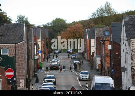 Roma community in Page Hall Sheffield. Stock Photo