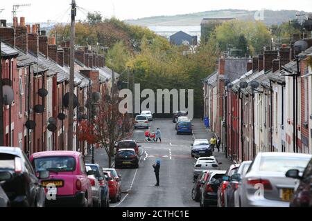 Roma community in Page Hall Sheffield. Stock Photo