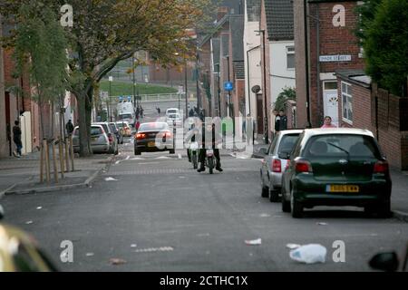 Roma community in Page Hall Sheffield. Stock Photo