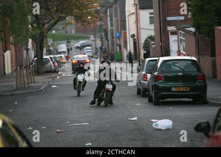 Roma community in Page Hall Sheffield. Stock Photo