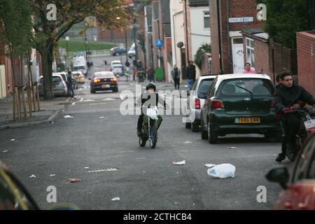 Roma community in Page Hall Sheffield. Stock Photo