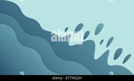 Abstract Background Wavy | EPS 10 Stock Vector