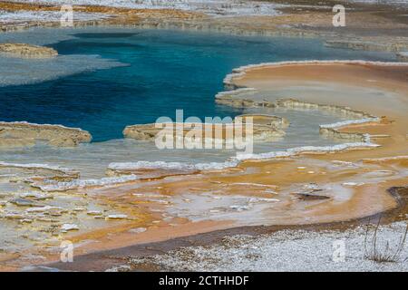 Doublet Pool, Upper Geyser Basin Area, Yellowstone National Park Stock Photo