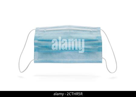 Surgical protective face mask, isolated on white background Stock Photo