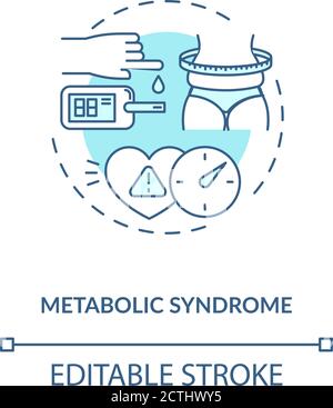 Metabolic syndrome concept icon Stock Vector