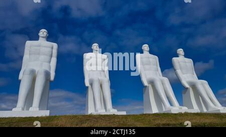 Famous sculptures of the city Esbjerg in Denmark Stock Photo